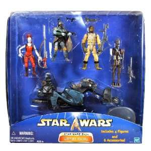  Hasbro Year 2003 Star Wars Saga Series 4 Pack 4 Inch Tall 