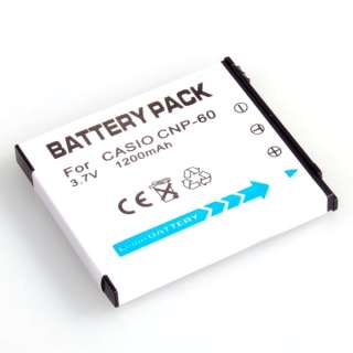 NP 60 Li ion Battery For CASIO Exilim EX FS10 EX S10  