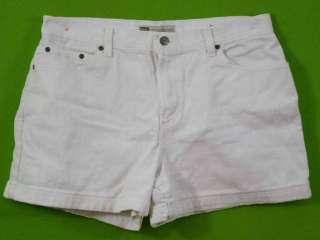 Faded Glory sz 14 Womens White Shorts Casual NP84  