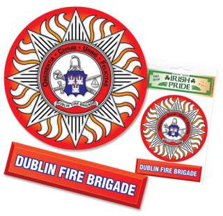 Dublin Ireland Fire Brigade Department Sticker Decal Irish Fire  