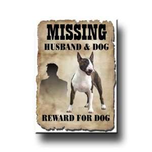  Bull Terrier Missing Reward Fridge Magnet No 3 Everything 