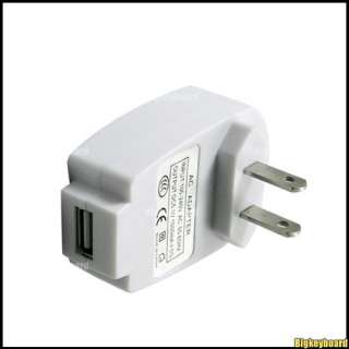 USB Travel Home AC Wall Charger Adaptor for iPod iPhone  