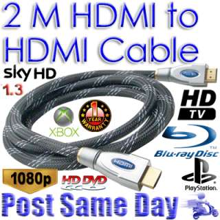   HDMI to Gold Plated Cable Lead Male Connectors PC TV Plasma LCD HDTV M