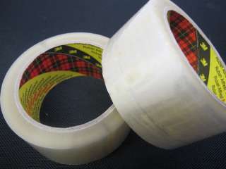 Clear Transparent Packing Packaging Tape 3M 2 Rolls 66m  