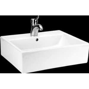  Buxton Vitreous China Over Counter Rectangular Vessel Sink 