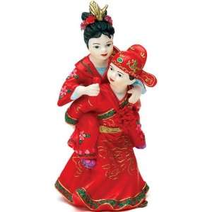  Hand Painted Porcelain Asian Cake Topper
