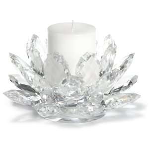 Godinger Lotus Pillar Holder w/ Candle 