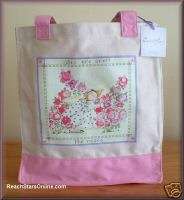 CLAIRE STONER STOP AND SMELL THE ROSES TOTE BAG  