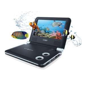 TF3DVD7019 7 PORTABLE 3D DVD PLAYER Coby Electronics 716829970195 