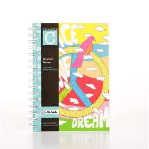  Carolina Pad, Peace, 18 Month, Planner, 8.5 x 5.5 Inches 