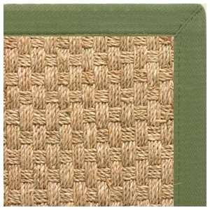   Rug   Olive Green Extra Wide Canvas Binding   12x15