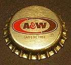 VINTAGE A&W Root Beer caffeine freeplastic.​.unusedSODA BOTTLE 