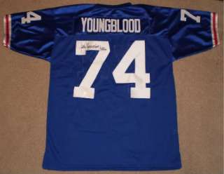   YOUNGBLOOD AUTOGRAPHED SIGNED FLORIDA GATORS #74 THROWBACK JERSEY COA