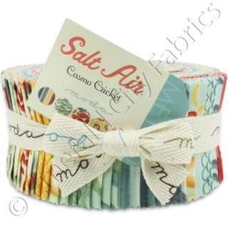 Moda Salt Air Jelly Roll 40 2.5x44 Cotton Quilt Quilting Fabric 