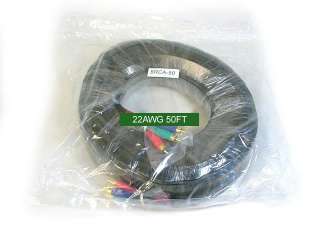 50FT 5 RCA Component Video/Audio Coaxial Cable (RG 59)  