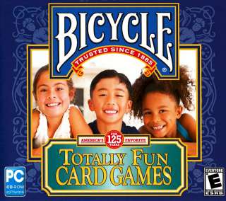 Brand New Computer PC Video Game BICYCLE CARDS   TOTALLY FUN CARD 