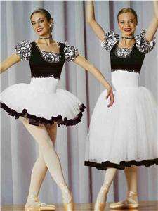 CONCERTO 497,BALLET,LONG ROMANTIC SKIRT,DANCE COSTUME  