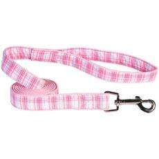 East Side Collection Plaid Dog Lead Leash   Pink 4ft  