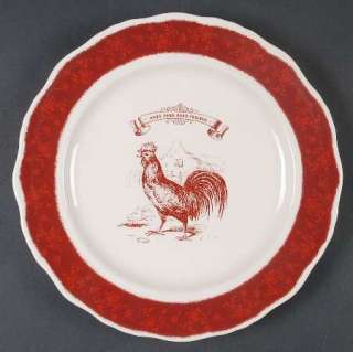 Country Living RED FRIENDS Salad Plate 8193286  