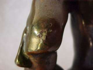 Antique Bronze Clad PIRATE BOOKENDS Pompeian Armor Bronze  