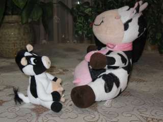 Lot of 2 UK & Holland Stuffed Cows Plush