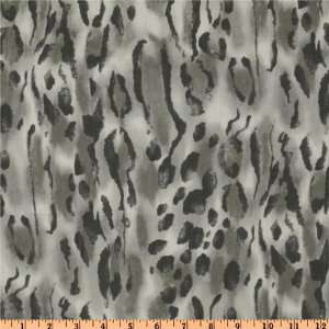  64 Wide Crinkle Chiffon Animal Grey/White/Black Fabric 