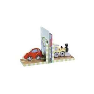  Transportation Hand Painted Kids Bookends