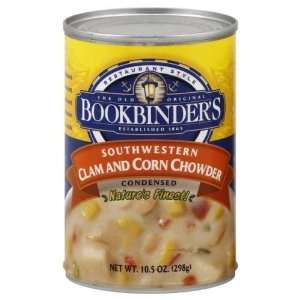 Bookbinders, Chowder Clam & Corn Sthws, 10.5 OZ (Pack of 12)  
