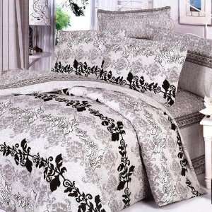 Blancho Bedding   [Pale Purple Classic] 100% Cotton 5PC Comforter Set 
