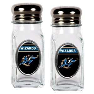 Sports NBA WIZARDS Salt and Pepper Shaker Set with Crystal Coat/Clear 