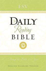 ESV Daily Reading Bible, Hardcover, Black Letter Text  