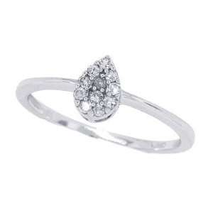 28ctTW Cluster Diamond Solitaire Engagement Promise Wedding Ring in 