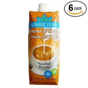 MimicCreme Almond & Cashew Cream for Coffee   Hazelnut Biscotti, 16 