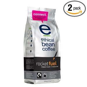 Bean Coffee Company Rocket Fuel French Roast, 12 Ounce Bags (Pack of 2 
