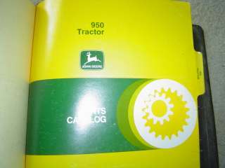 John Deere 950 tractor parts catalog manual book  