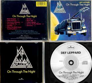 DEF LEPPARD US ORIG CD ON THRU THE NIGHT   VERY GOOD    