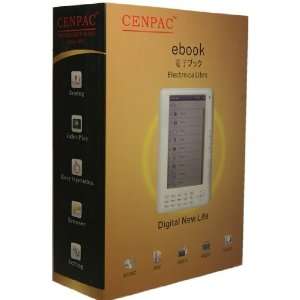  Ebook Reader 4gb with Case White Color 7 High Resolution Color 