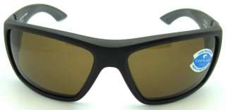 NEW COSTA DEL MAR BOMBA MB1A MATTE BLACK 400 400P AMBER CR39 