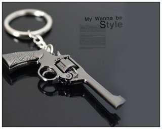   Revolver Gun Handgun Weapon Key Chain Ring Holder keyChain  