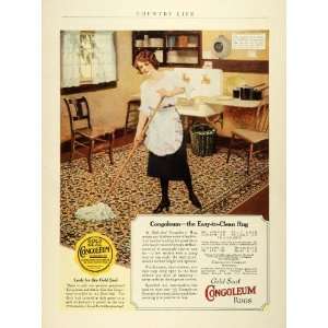  1923 Ad Congoleum Gold Seal Rugs Floor Coverings Home 