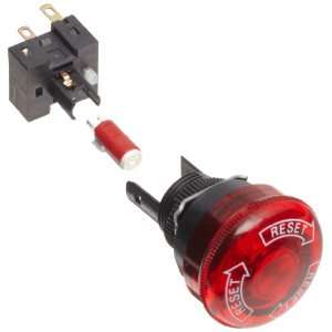   Red, 24 VDC Rated Voltage, Double Pole Single Throw Normally Closed