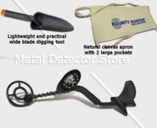 metal detector with 8 search coil canvas apron digging tool
