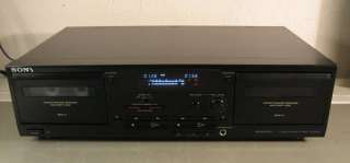 Sony TC W435 Stereo Dual Double Cassette Tape Deck  