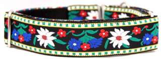 Edelweiss Country Brook Design Ribbon Martingale Dog Collar  