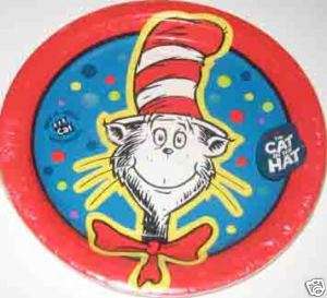 CAT IN THE HATS DR. SEUSS BIRTHDAY PARTY PLATES NAPKINS  