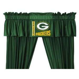   Bay Packers Window Treatments Valance and Drapes