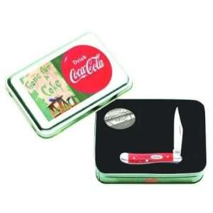  Case Cutlery   Gone For A Coke Collectors Gift Tin & Knife Set 