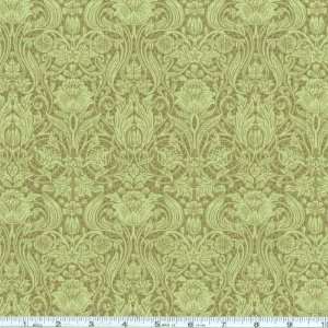   Wide Kensington Damask Green Fabric By The Yard Arts, Crafts & Sewing