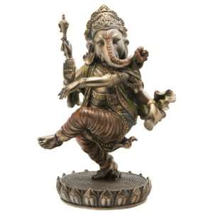 Cast Bronze Dancing Ganesh Statue 