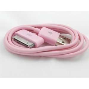 New Luxury Premium PINK data cable / transfer cable for apple iphone 4 